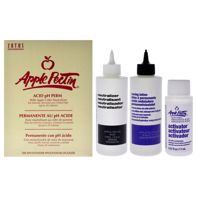 Apple Pectin Acid pH Perm by Lamaur for Women - Complete Treatment for Beautiful Curls
