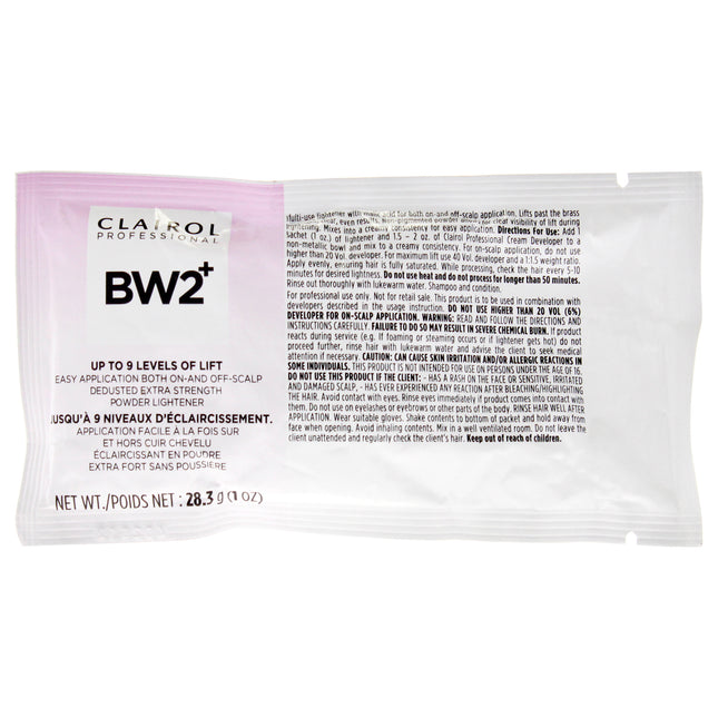 Clairol Basic White 2 Plus Powder Lightener for Unisex - 1 oz Lightener