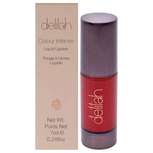 Delilah Colour Intense Liquid Lipstick in Flame - Long Lasting Lip Color for Women