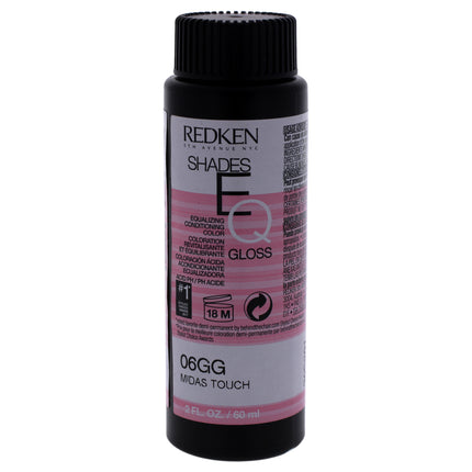 Redken Shades EQ Color Gloss 06GG Midas Touch Hair Color for Unisex - 2 oz