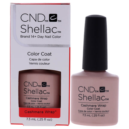 CND Shellac Nail Color Cashmere Wrap for Women - 0.25 oz Nail Polish