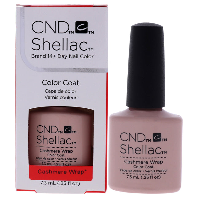 CND Shellac Nail Color Cashmere Wrap for Women - 0.25 oz Nail Polish