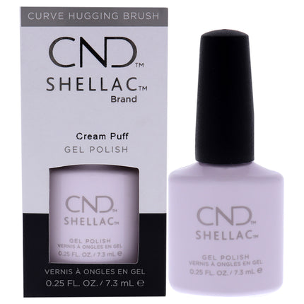 CND Shellac Nail Color Cream Puff for Women - 0.25 oz Nail Polish