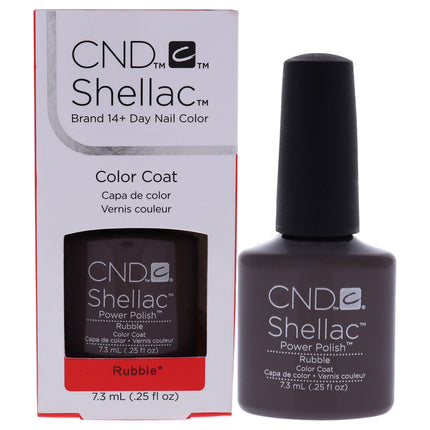 CND Shellac Nail Color in Rubble - Long-Lasting Nail Polish for Women