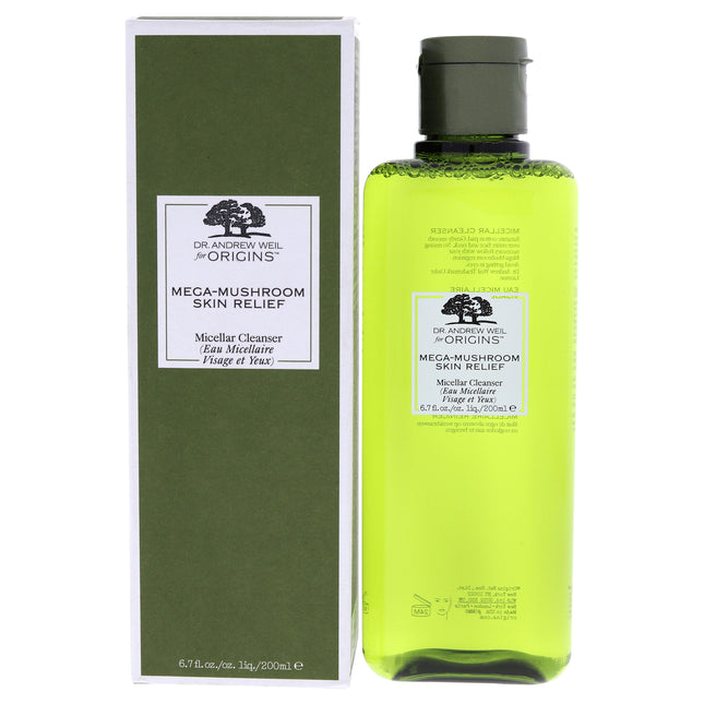 Origins Mega-Mushroom Skin Relief Micellar Cleanser for Unisex - 6.7 oz Cleanser