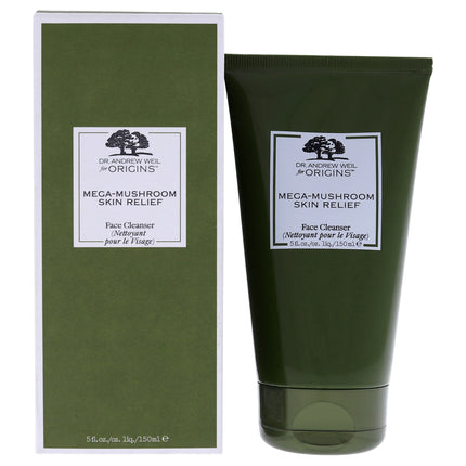 Origins Mega-Mushroom Skin Relief Face Cleanser - Gentle Cleanser for All Skin Types - 5 oz