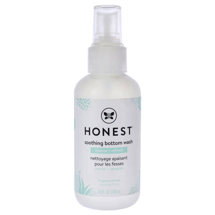 Honest Soothing Bottom Wash for Kids - Gentle 5 oz Cleanser for Sensitive Skin