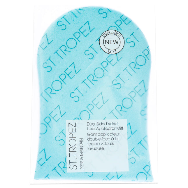 St. Tropez Double-Sided Luxe Velvet Applicator Mitt for Unisex - 1 Pc Mitt - Get a Flawless Self-TangetResult with this Luxe Velvet Mitt