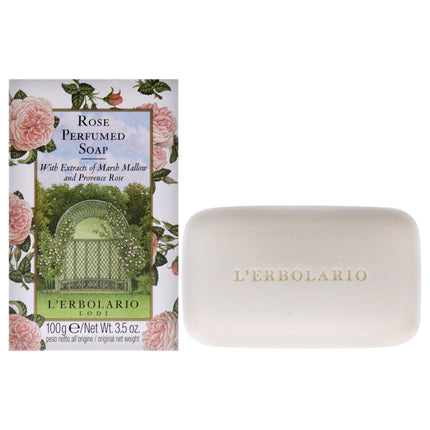 L'Erbolario Perfumed Soap Rose 3.5 oz - Unisex Skin Care Product