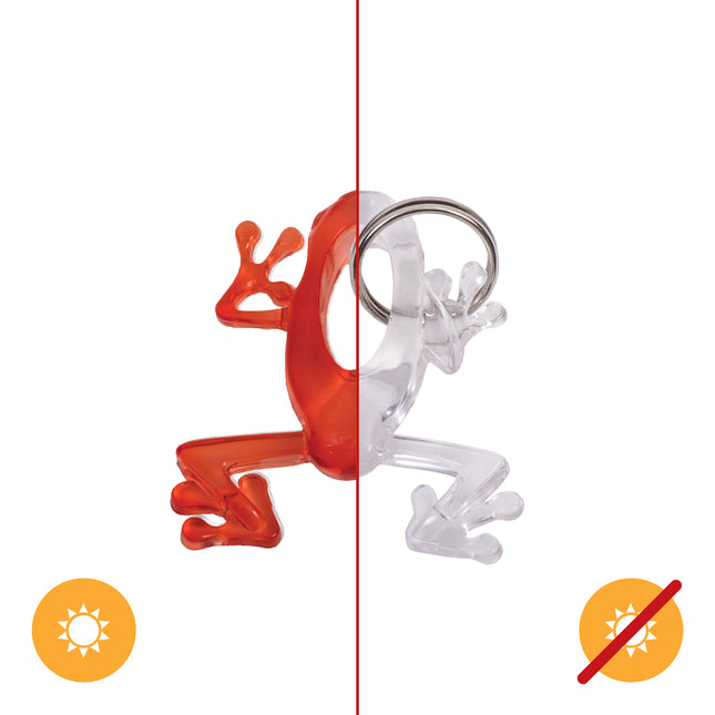 DelSol Color-Changing Frog Orange Keychain for Unisex - 1 Pc Key Chain