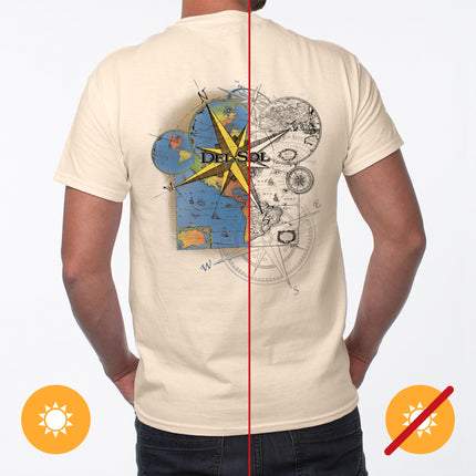 Men's Classic Crew Tee - Lost Atlas by DelSol - Small - 1 Pc T-Shirt