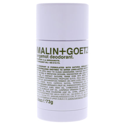 Malin + Goetz Bergamot Deodorant: Effective Unisex Odor Protection