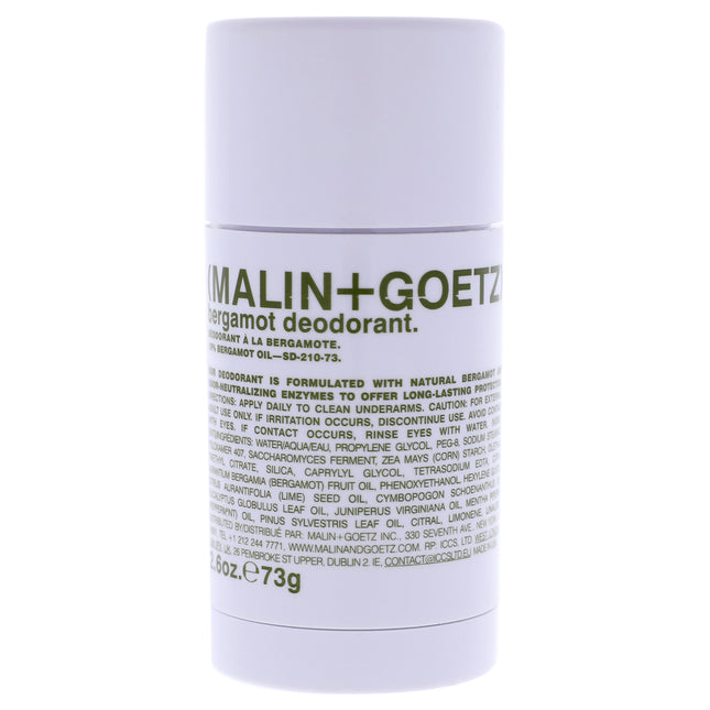 Malin + Goetz Bergamot Deodorant: Effective Unisex Odor Protection