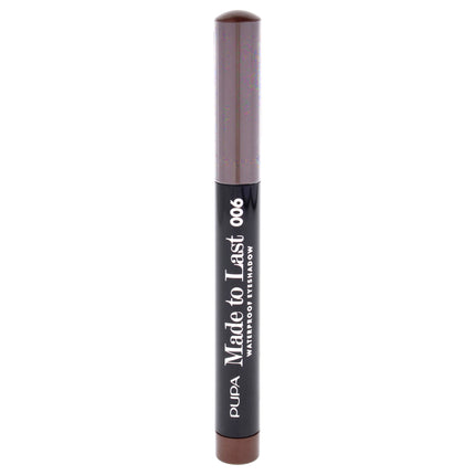 Pupa Milano Made To Last Waterproof Eyeshadow - 006 Bronze Brown for Women - 0.049 oz