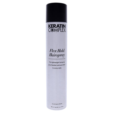 Keratin Complex Flex Hold Hairspray: Long-Lasting Styling for Unisex - 9 oz Hairspray