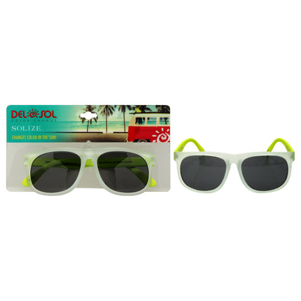 Kids Solize Boys of Summer Clear to Blue by DelSol Sunglasses for Kids - 1 Pc Sunglasses