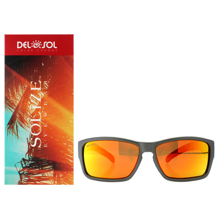 Solize Island of Memories Sunglasses - Charcoal to Ebony by DelSol for Unisex - 1 Pc