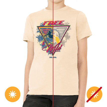 DelSol Kids Fine Jersey Tank - Wild and Free T-Shirt for Young Kids - Size YXS