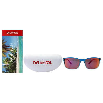 DelSol Solize Good Vibes Only Clear-Blue Sunglasses for Unisex - 1 Pc