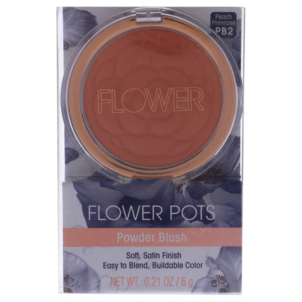 Flower Beauty Flower Pots Powder Blush in Peach Primrose for Women - 0.21 oz Blush - Long-Lasting and Natural-Looking Flush
