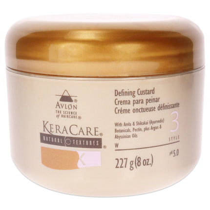 Avlon KeraCare Natural Defining Custard Cream for Unisex - 8 oz Cream