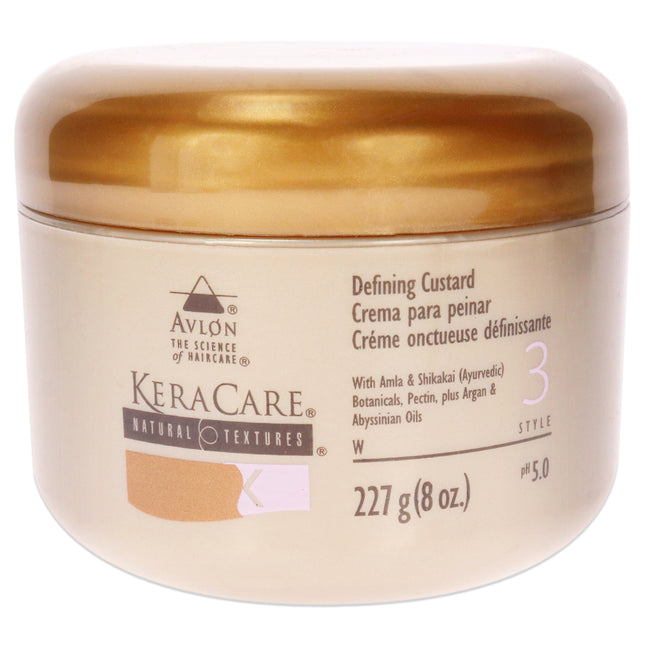 Avlon KeraCare Natural Defining Custard Cream for Unisex - 8 oz Cream