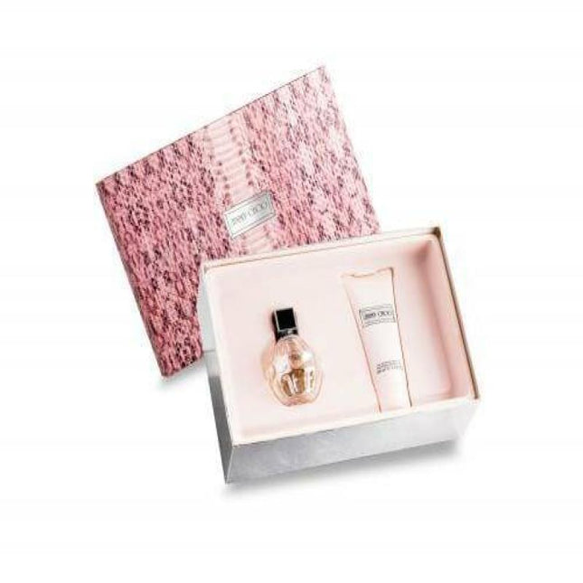 JIMMY CHOO 2 PCS SET FOR WOMEN: 2 OZ EDP SP + 3.4 BODY LOTION