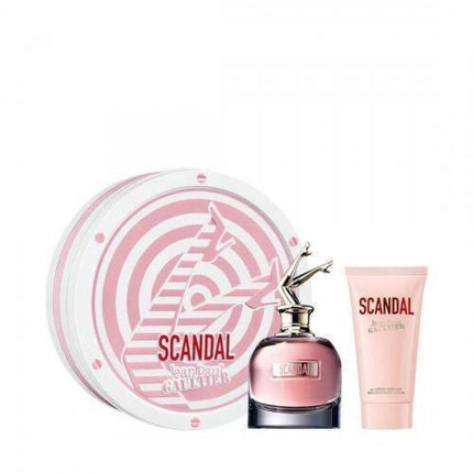 JEAN PAUL GAULTIER SCANDAL 2 PCS SET FOR WOMEN: 2.7 EAU DE PARFUM SPRAY + 2.5 BODY LOTION (HARD BOX)