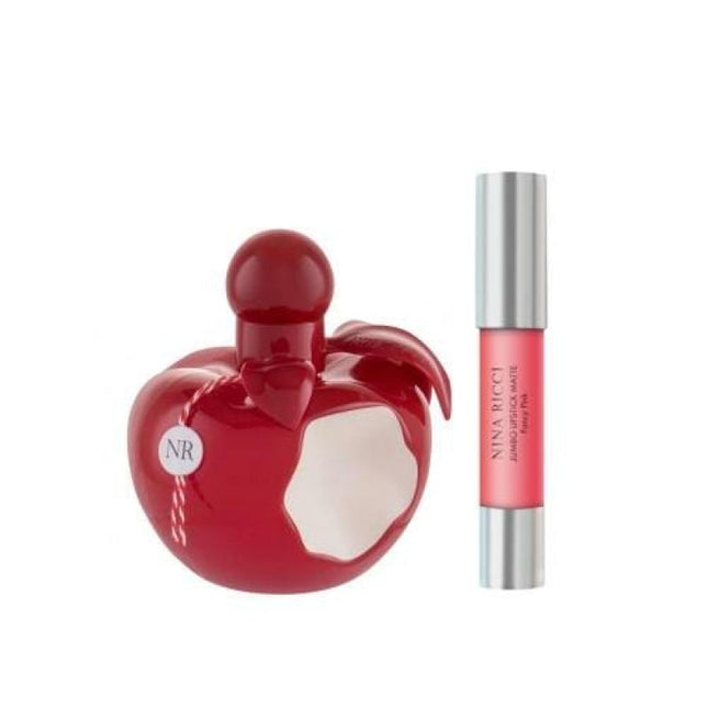 Nina Ricci Rouge 2 Pcs Set For Women: 1.7 Edt Sp + 0.09 Lipstick