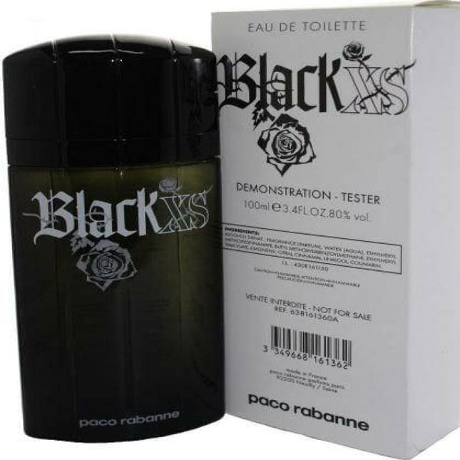 Paco Black Xs 3.4 Eau De Toilette For Men (Old Packing) Tester