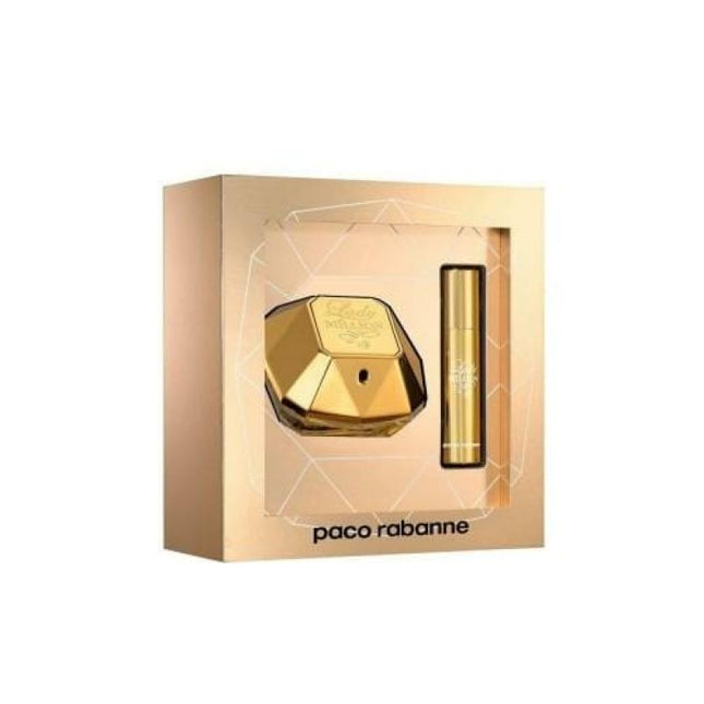 Paco Lady Million 2 Pcs Set: 1.7 Eau De Parfum Spray + 0.33 Oz Eau De Parfum Spray