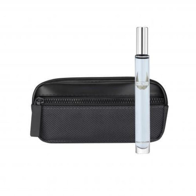 Paco Rabanne Invictus 2 Pcs Set For Men: 0.33 Edt + Pouch