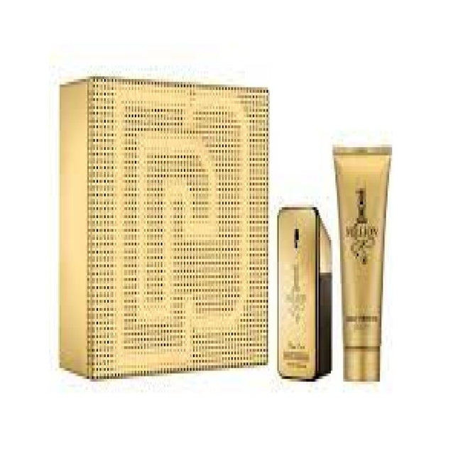 PACO ONE MILLION 2 PCS SET FOR MEN: 1.7 EAU DE TOILETTE SPRAY + 3.4 SHOWER GEL (METAL BOX)