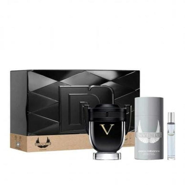 Paco Invictus Victory 3 Pcs Set: 3.4 Edp Sp (Metal)