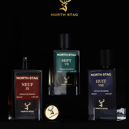 PARIS CORNER NORTH STAG 3 X 3.4 EXTRAIT DE PARFUM SPRAY SET: SEPT VII + NEUF IX + HUIT VIII