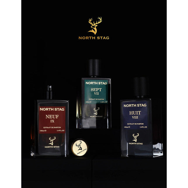 PARIS CORNER NORTH STAG 3 X 3.4 EXTRAIT DE PARFUM SPRAY SET: SEPT VII + NEUF IX + HUIT VIII