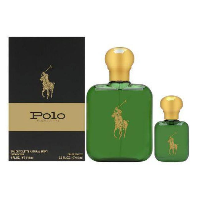 POLO 2 PCS SET FOR MEN: 4 OZ EAU DE TOILETTE SPRAY + 0.5 OZ EAU DE TOILETTE