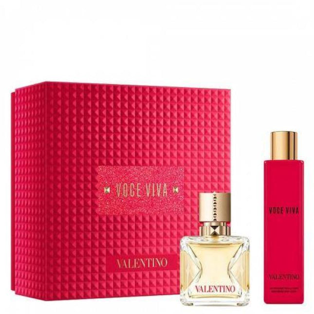 VALENTINO VOCE VIVA 2 PCS SET: 1.6 EDP SP + 3.4 BODY LOTION (HARD)