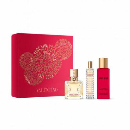 VALENTINO VOCE VIVA 3 PCS SET FOR WOMEN: 1.7 EDP + 0.5 EDP + 3.4 B/L