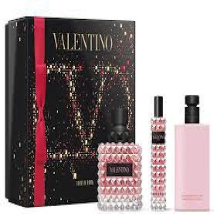 Valetino Born In Roma 3 Pcs Set For Women: 3.4 Edp Sp + 0.5 Edp Sp + 3.4 B/L