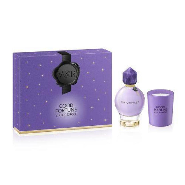 VIKTOR &amp; ROLF GOOD FORTUNE 2 PCS SET: 3.04 EDP SP + CANDLE