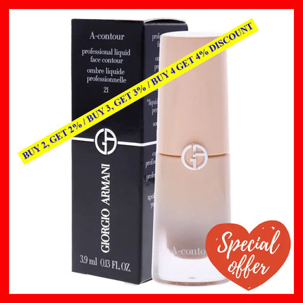 A-Contour Professional Liquid Face Contour - 21 By Giorgio Armani For Women 0.13 Oz Makeup