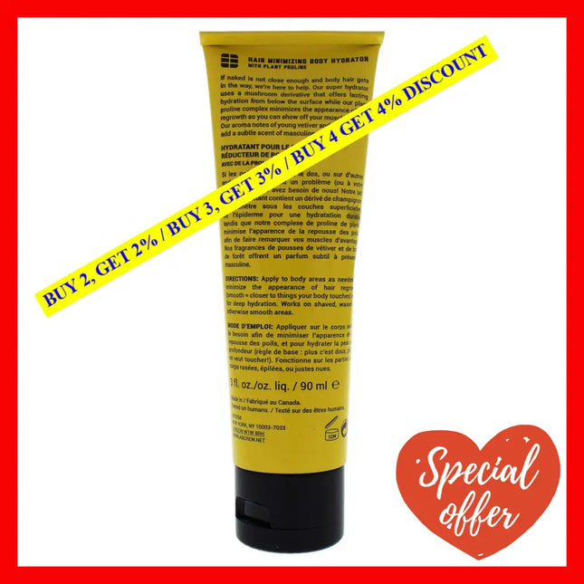 Ab Crew Hair Minimizing Body Hydrator By Ab For Men - 3 Oz Treatment