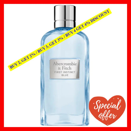 Abercrombie And Fitch First Instinct Blue Eau De Parfum For Women 3.4 Oz / 100 Ml