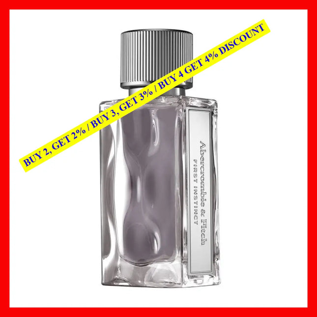 Abercrombie And Fitch First Instinct Eau De Toilette For Men 3.4 Oz / 100 Ml