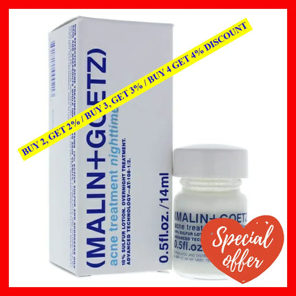 Acne Nighttime Treatment By Malin + Goetz For Unisex - 0.5 Oz