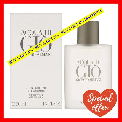 Acqua Di Gio By Giorgio Armani For Men - 1.7 Oz Edt Spray