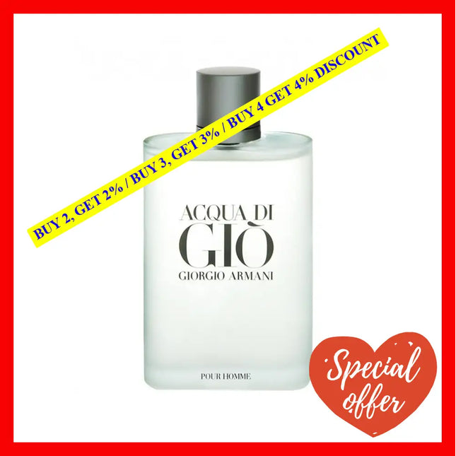 Acqua Di Gio By Giorgio Armani For Men - 6.7 Oz Edt Spray
