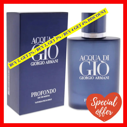 Acqua Di Gio Profondo By Giorgio Armani For Men - 2.5 Oz Edp Spray