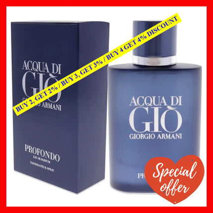 Acqua Di Gio Profondo By Giorgio Armani For Men - 2.5 Oz Edp Spray